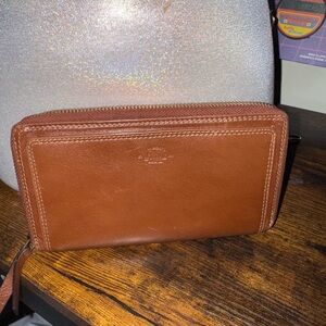 GH Bass Brown Leather Wallet